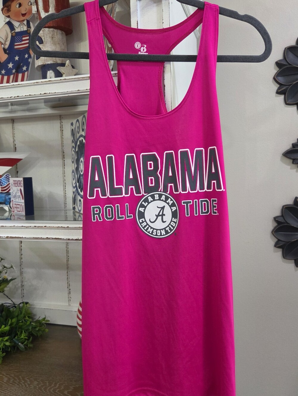 Alabama Roll Tide Racerback Tank Top - Hot Pink